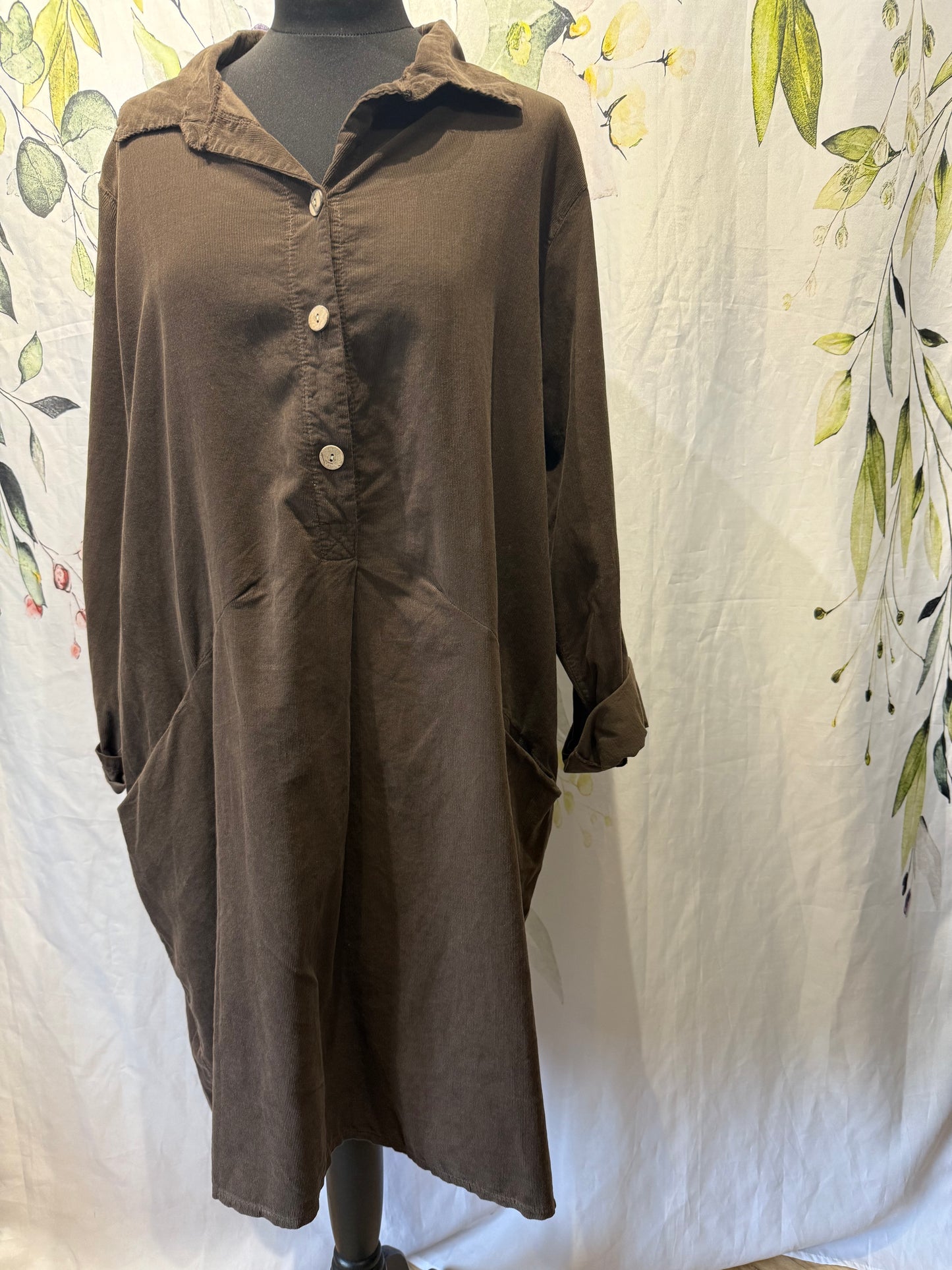 Cord Shirt Tunic