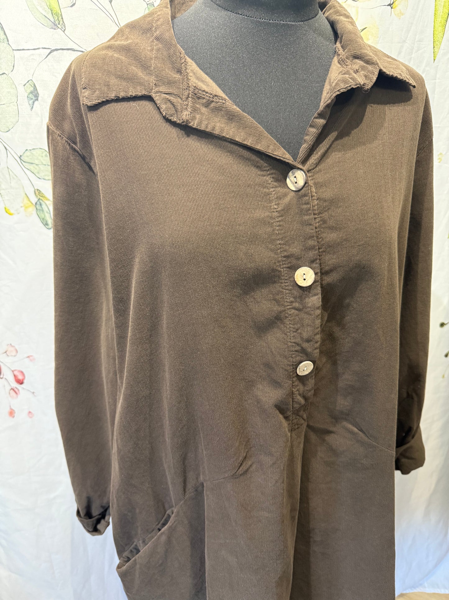 Cord Shirt Tunic