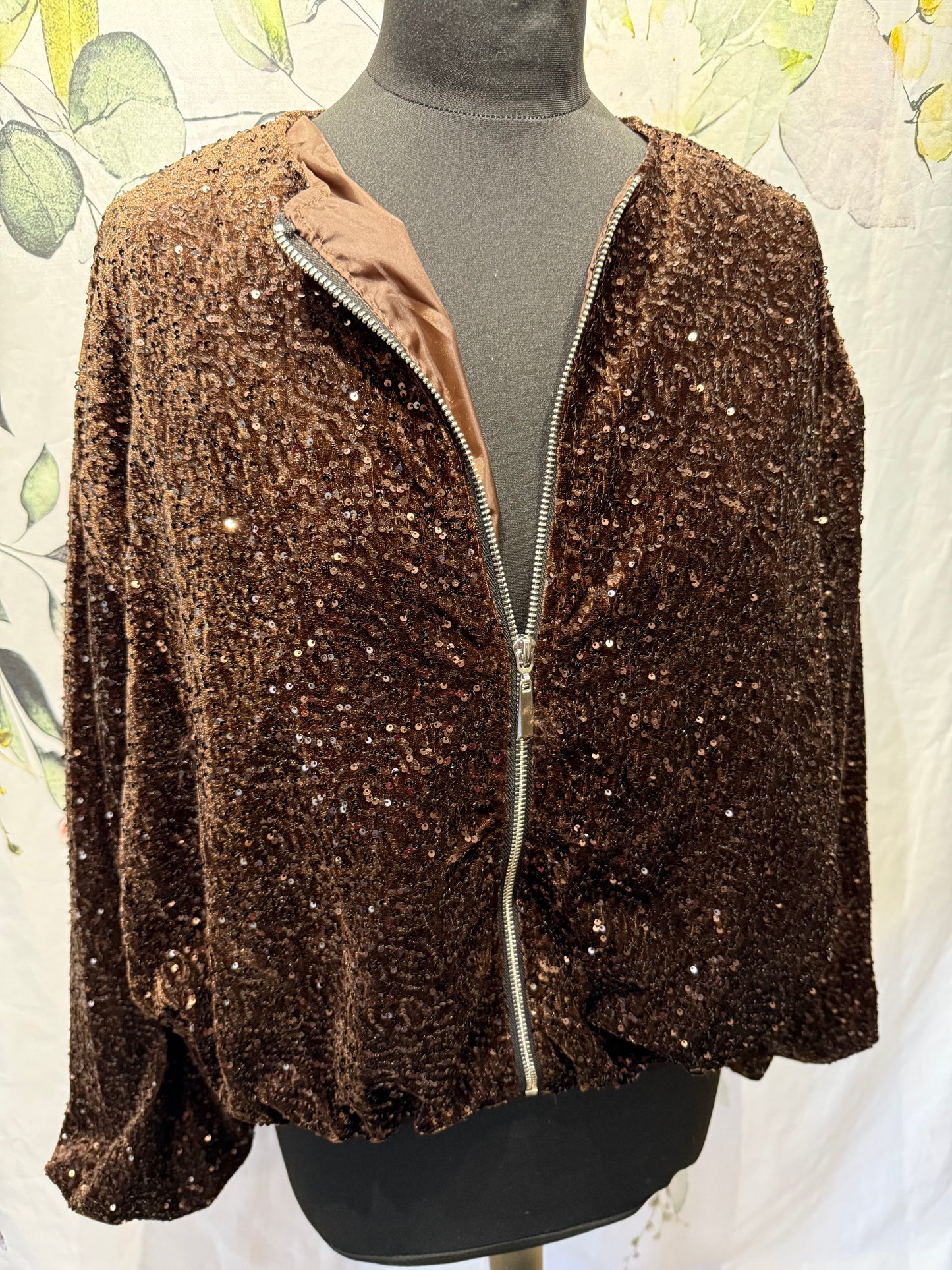 Sequin Bomber Jacket