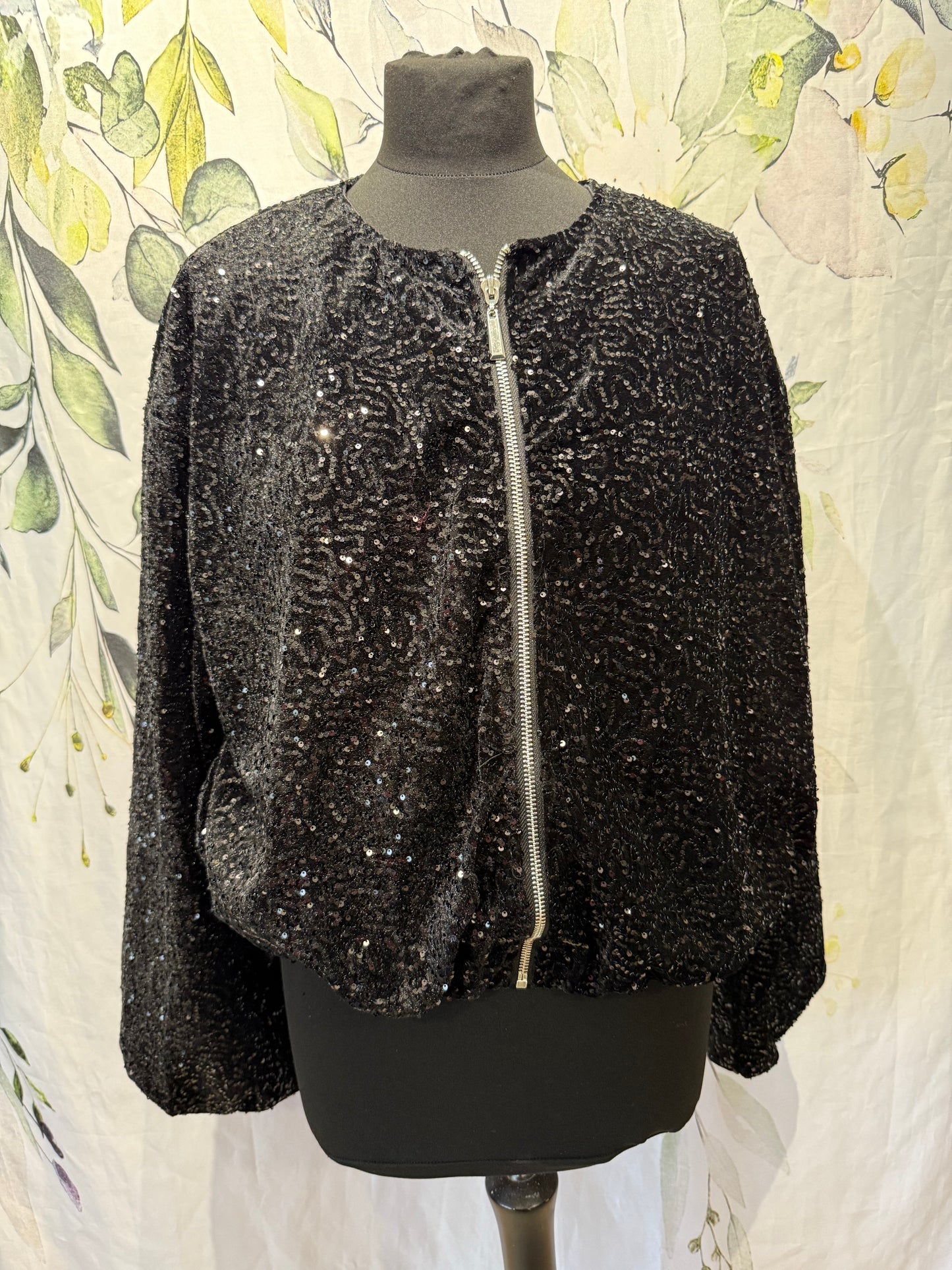 Sequin Bomber Jacket
