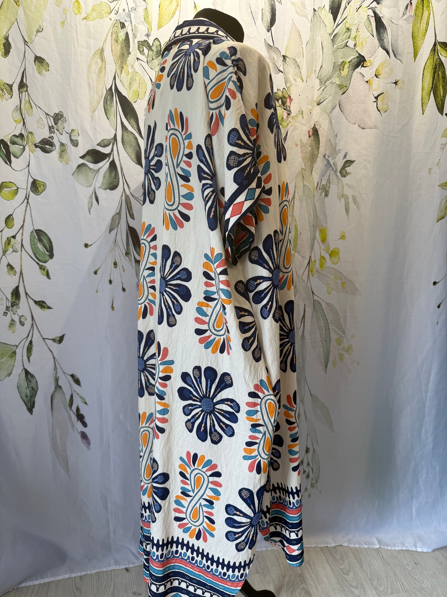 Floral Border Dress