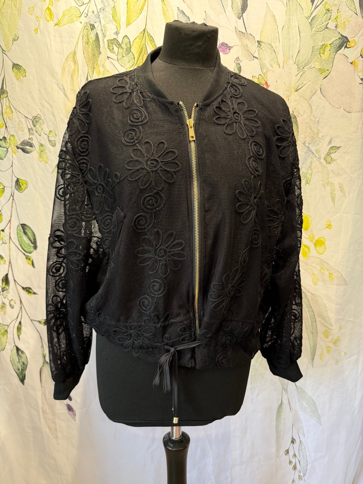 Lace Style Bomber Jacket