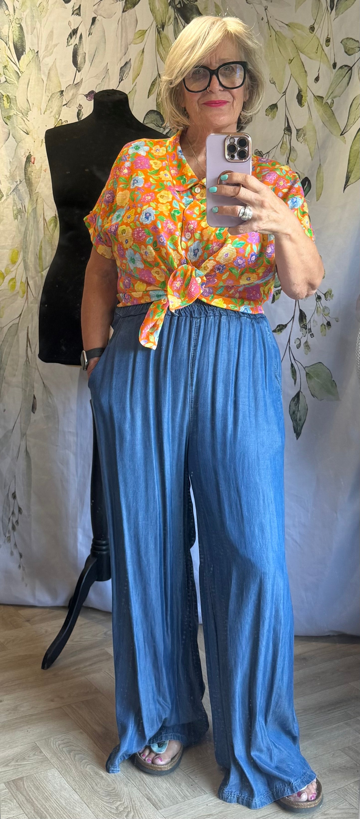 Floral Linen Shirt