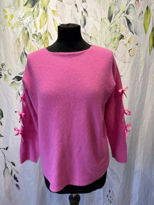 Ribbon Sleeve Knit