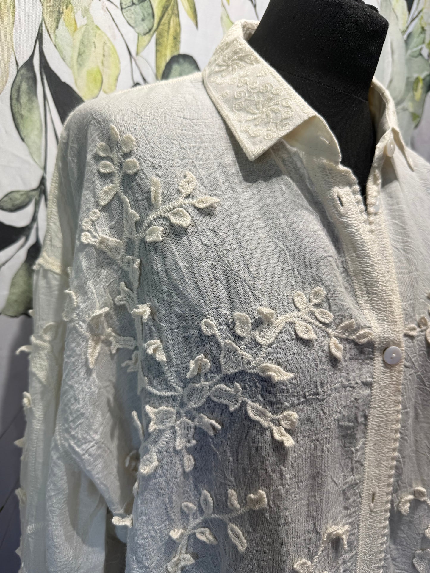 Crochet Trim Shirt