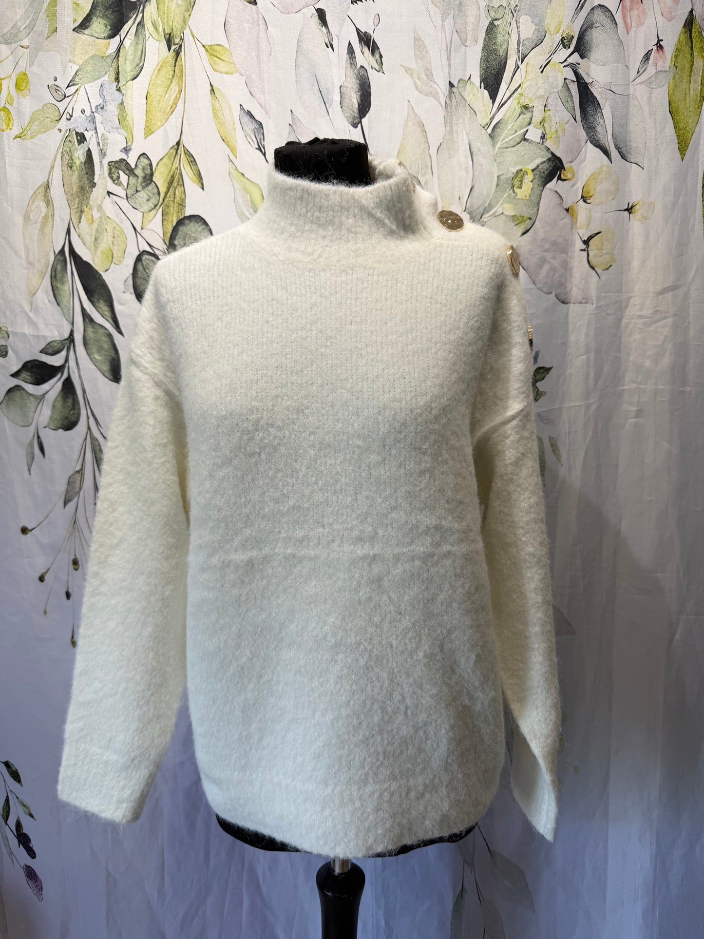 Button Shoulder Knit