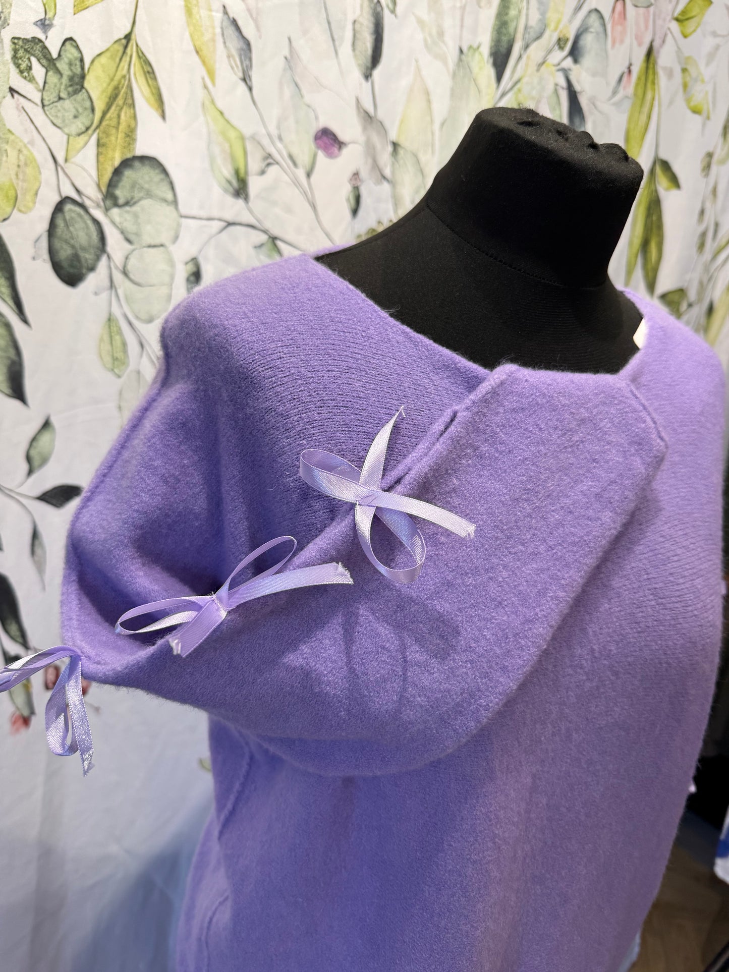 Ribbon Sleeve Knit
