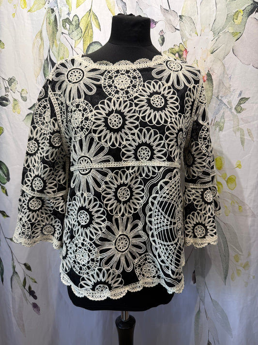 Embroidered Lace Top