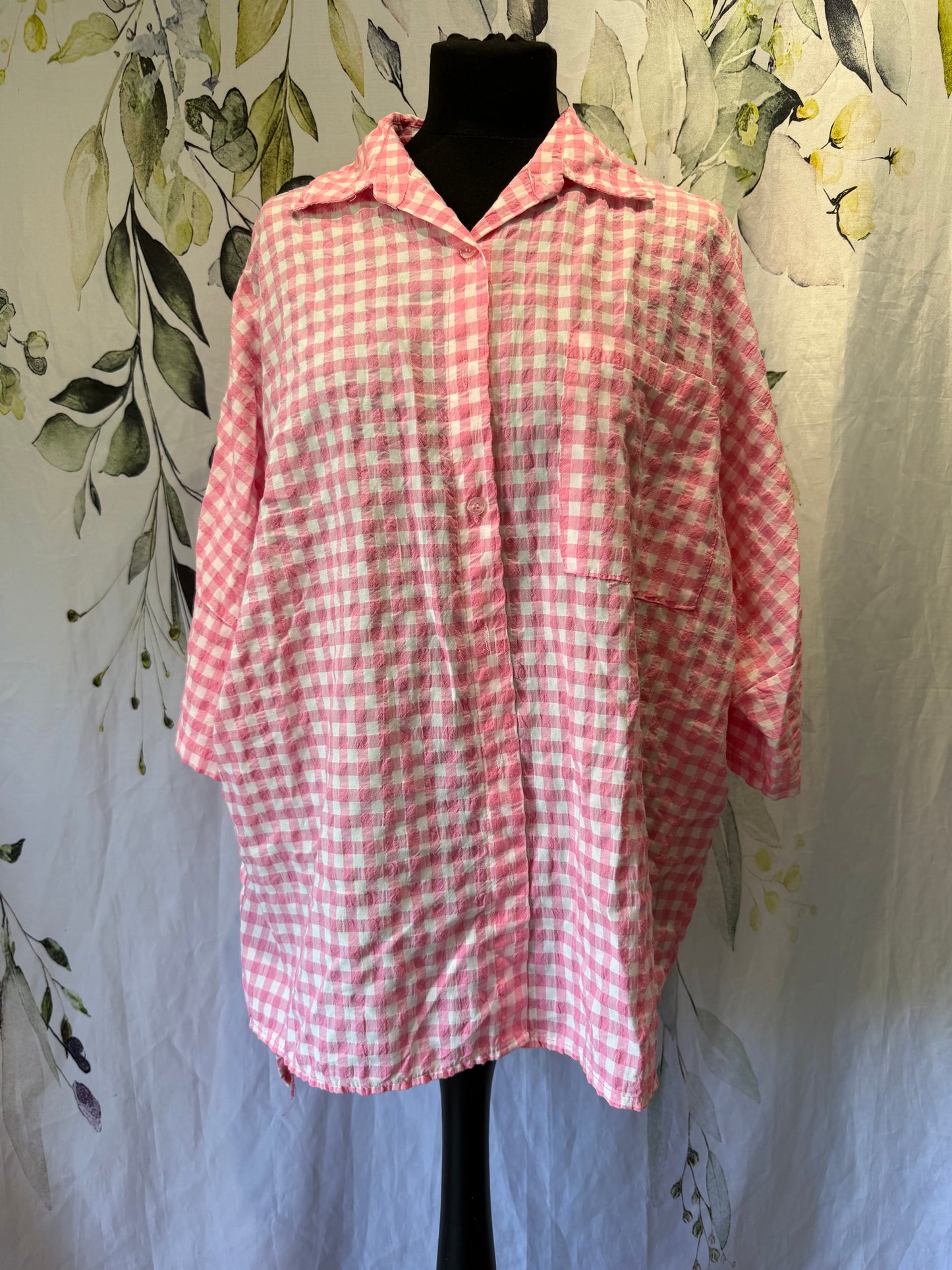Oversized Gingham Shirt