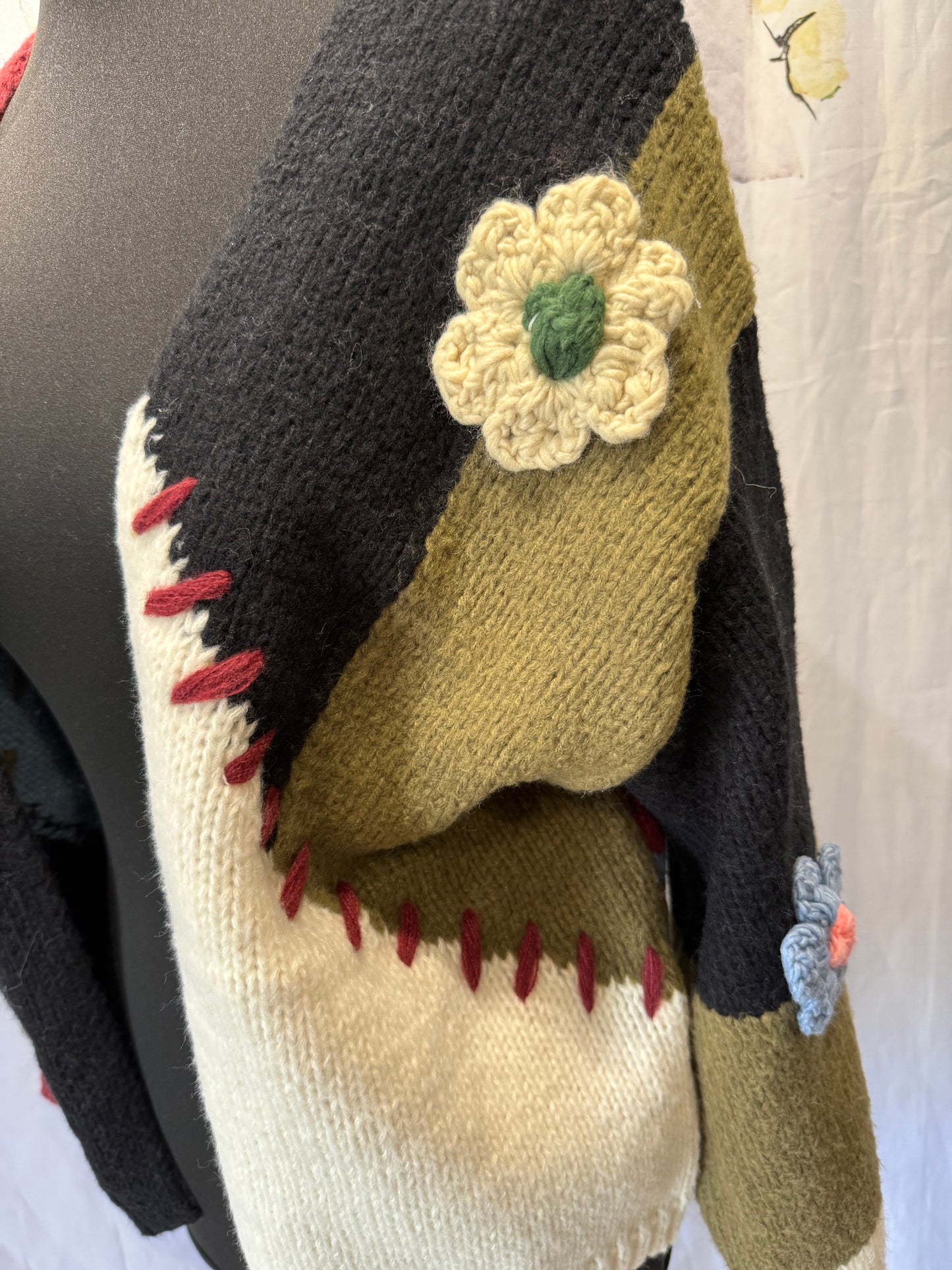 Hand Knit Style Cardi