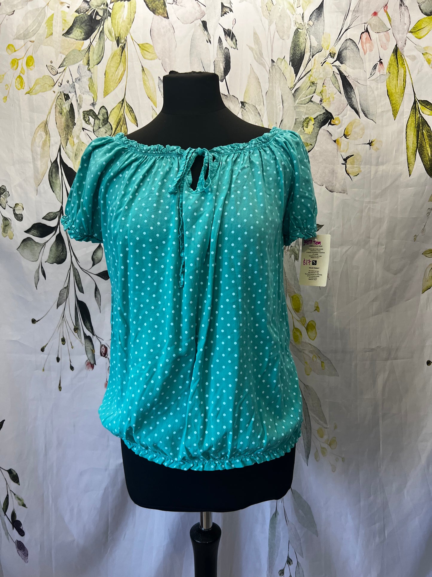 Spotty Bardot Top