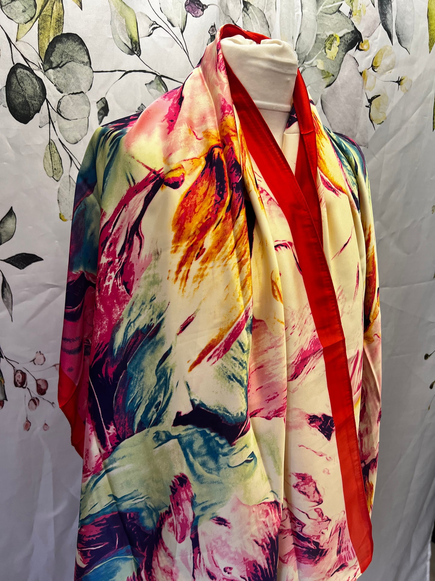 Floral Silk Scarf