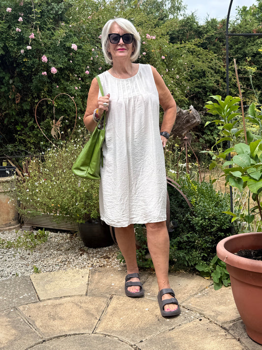 Pintuck Dress