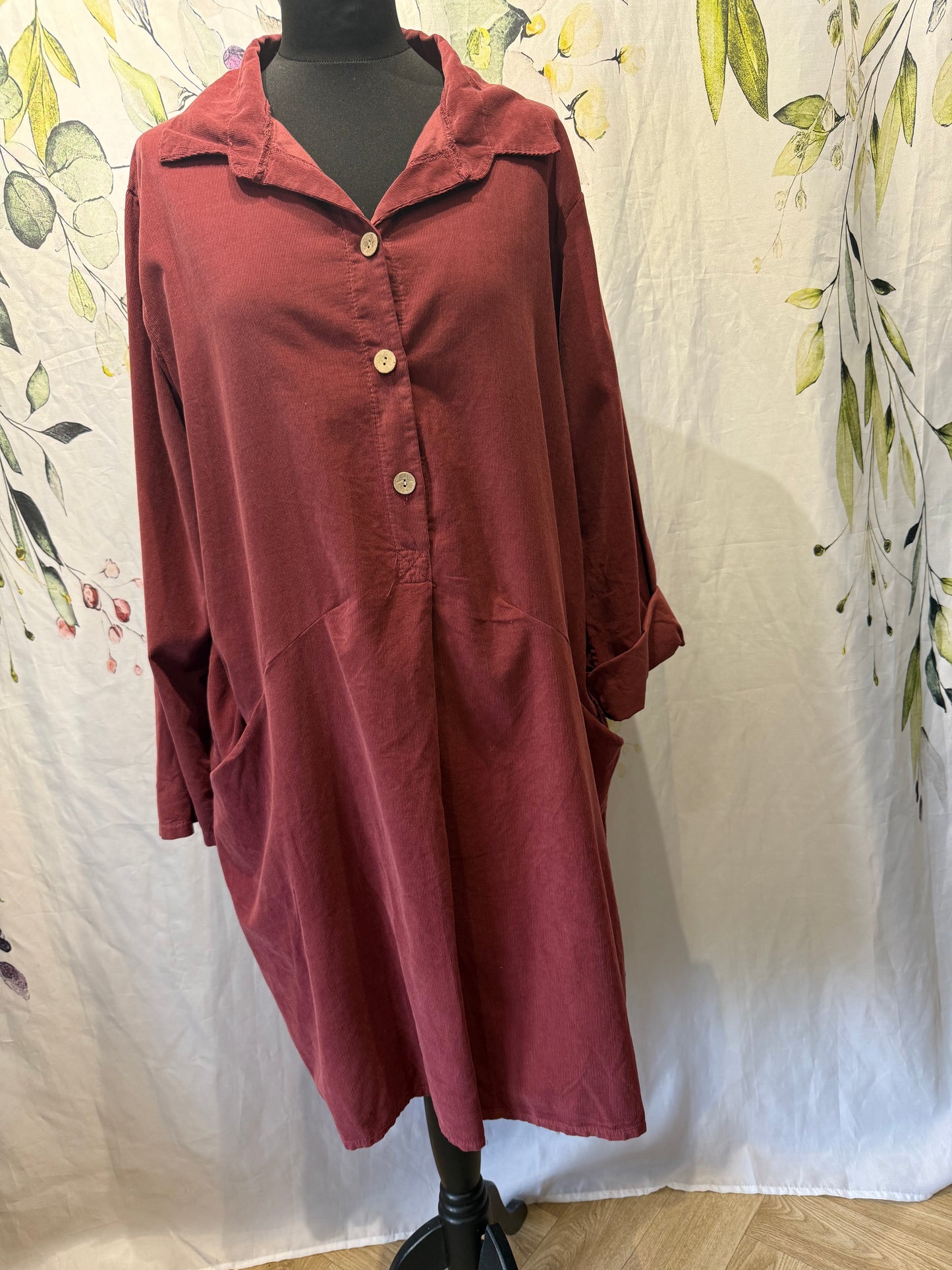 Cord Shirt Tunic