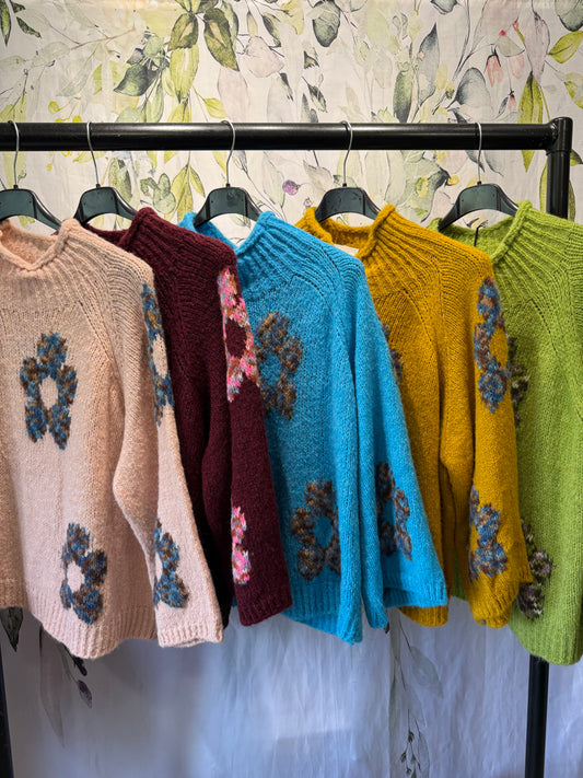 Flower Detail Knit