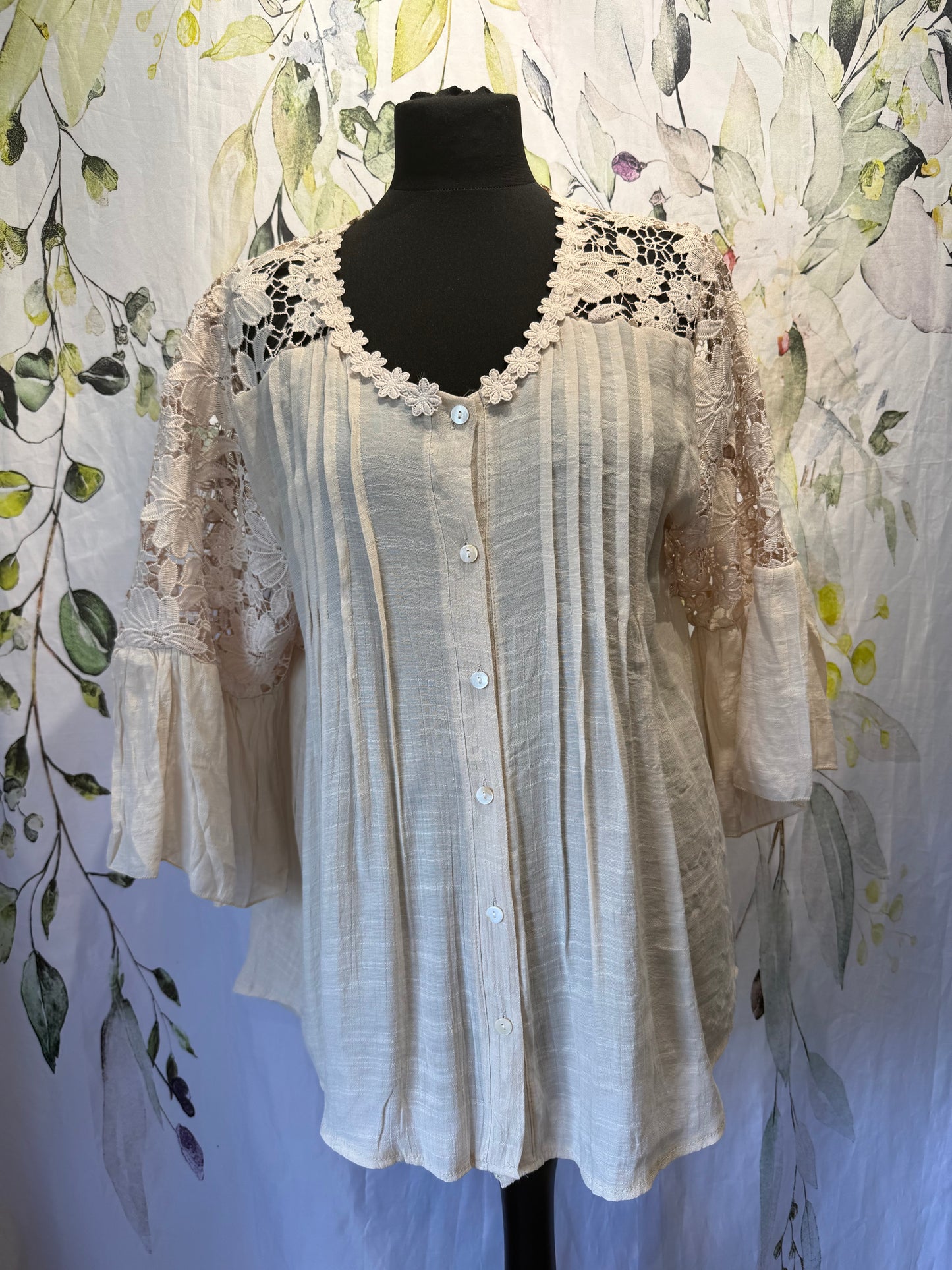 Lace Back Blouse