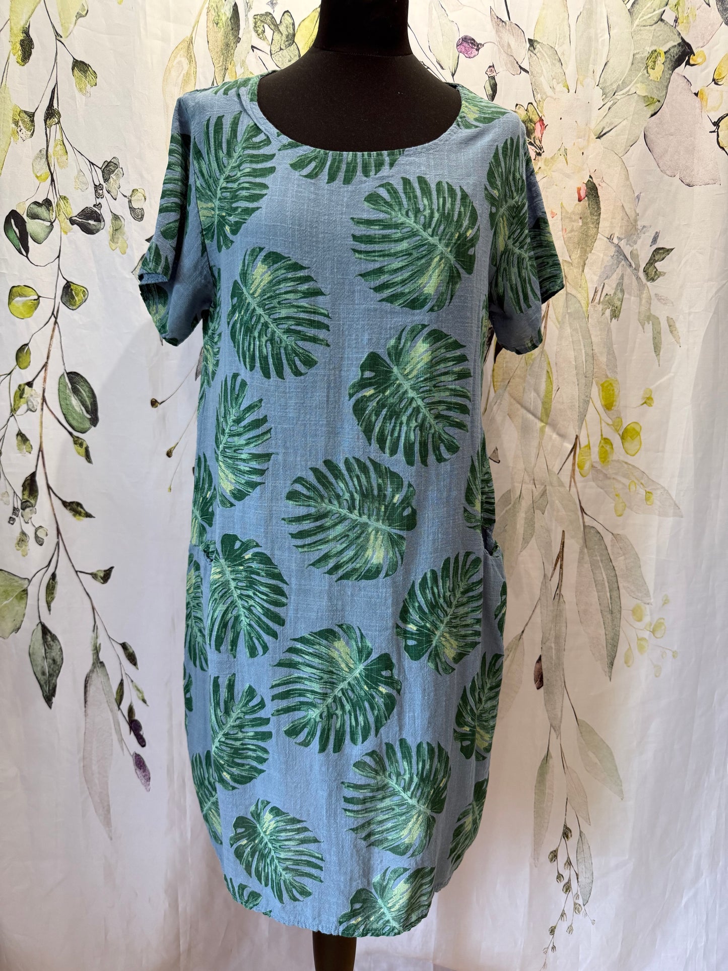 Leaf Print Dress