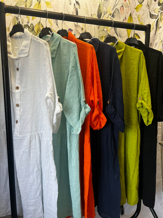Linen Mix Dress