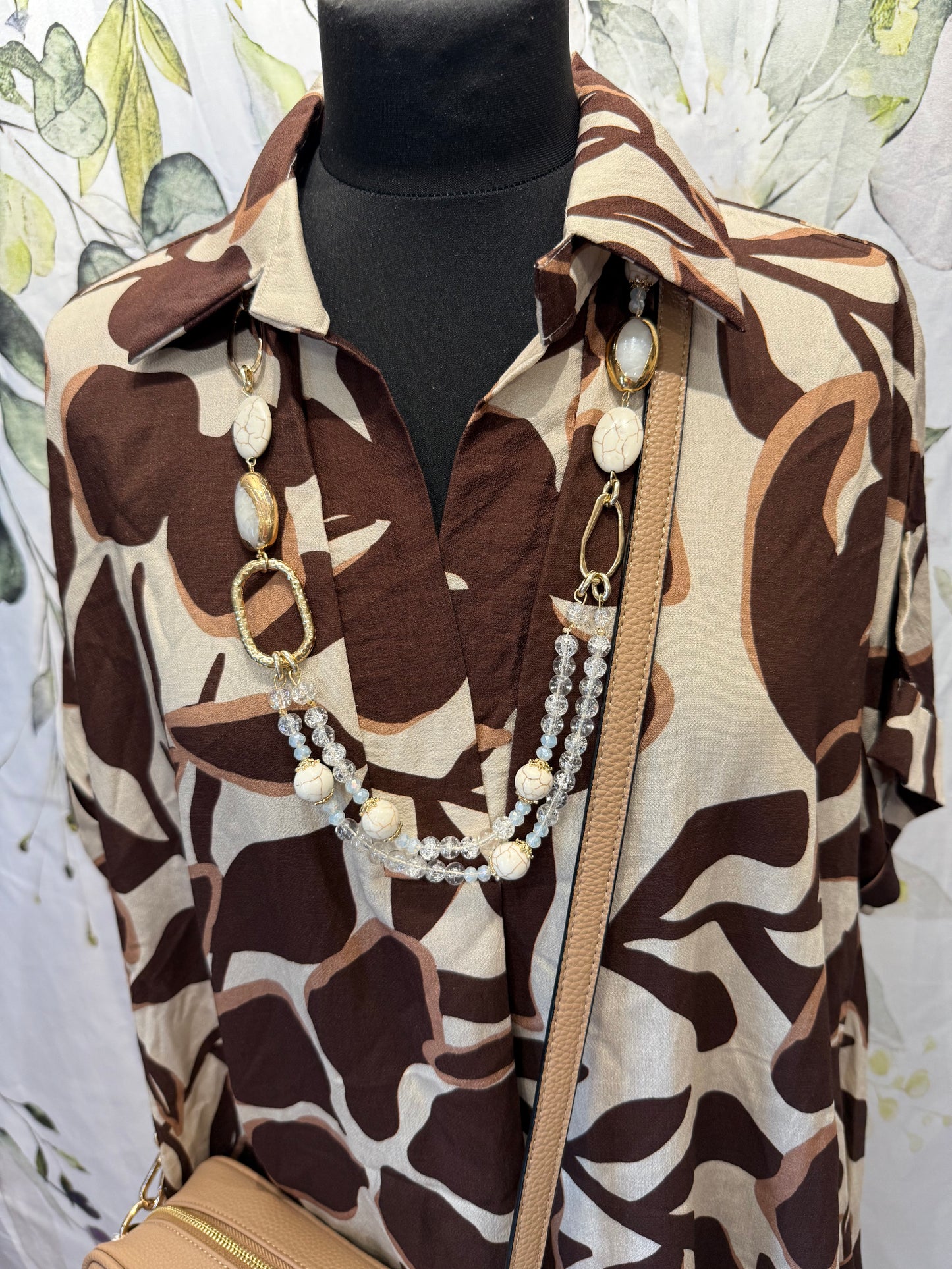 Leaf Print Dress