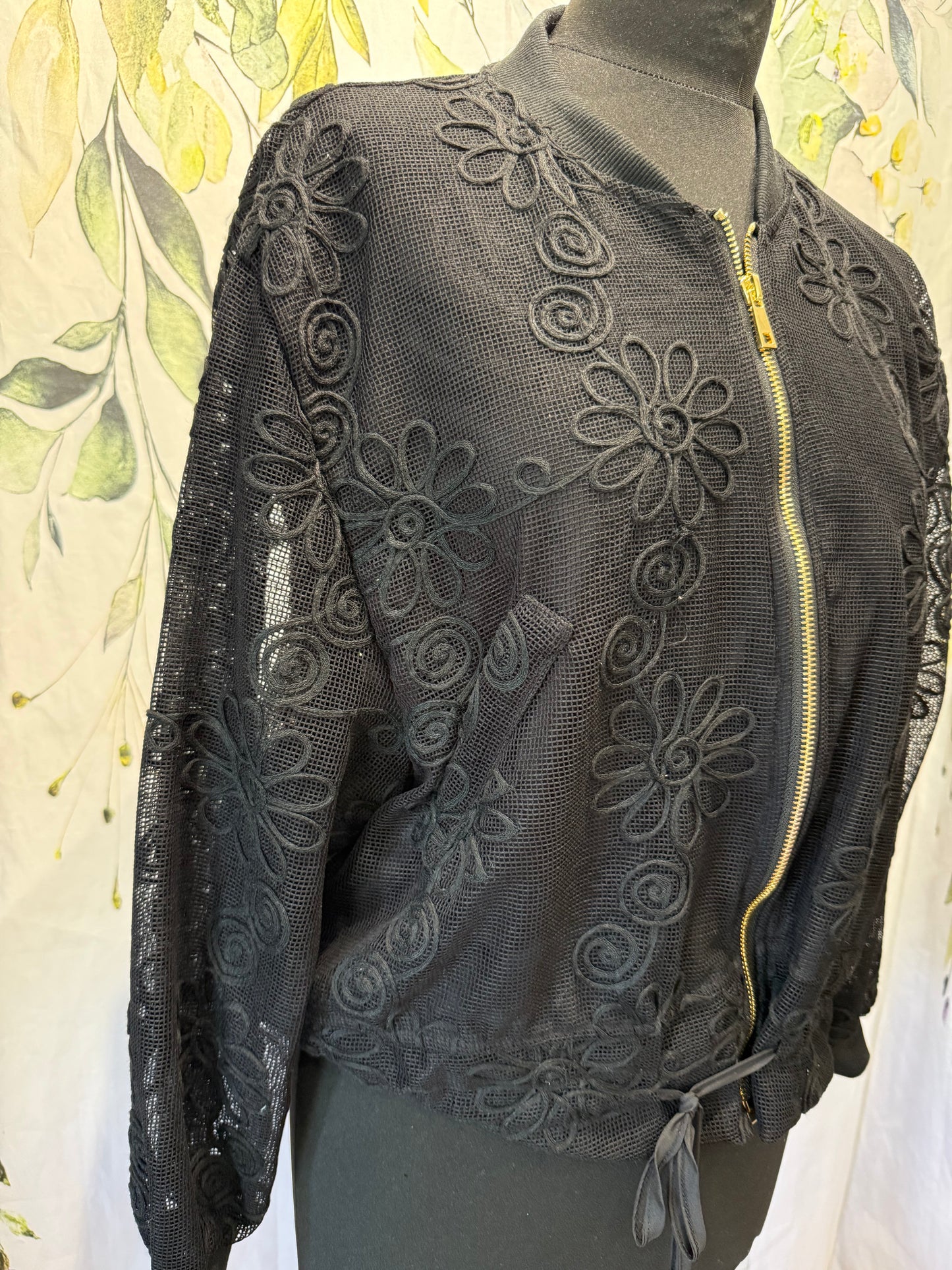 Lace Style Bomber Jacket