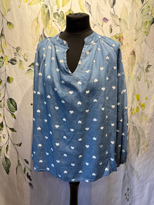 Heart Denim Shirt