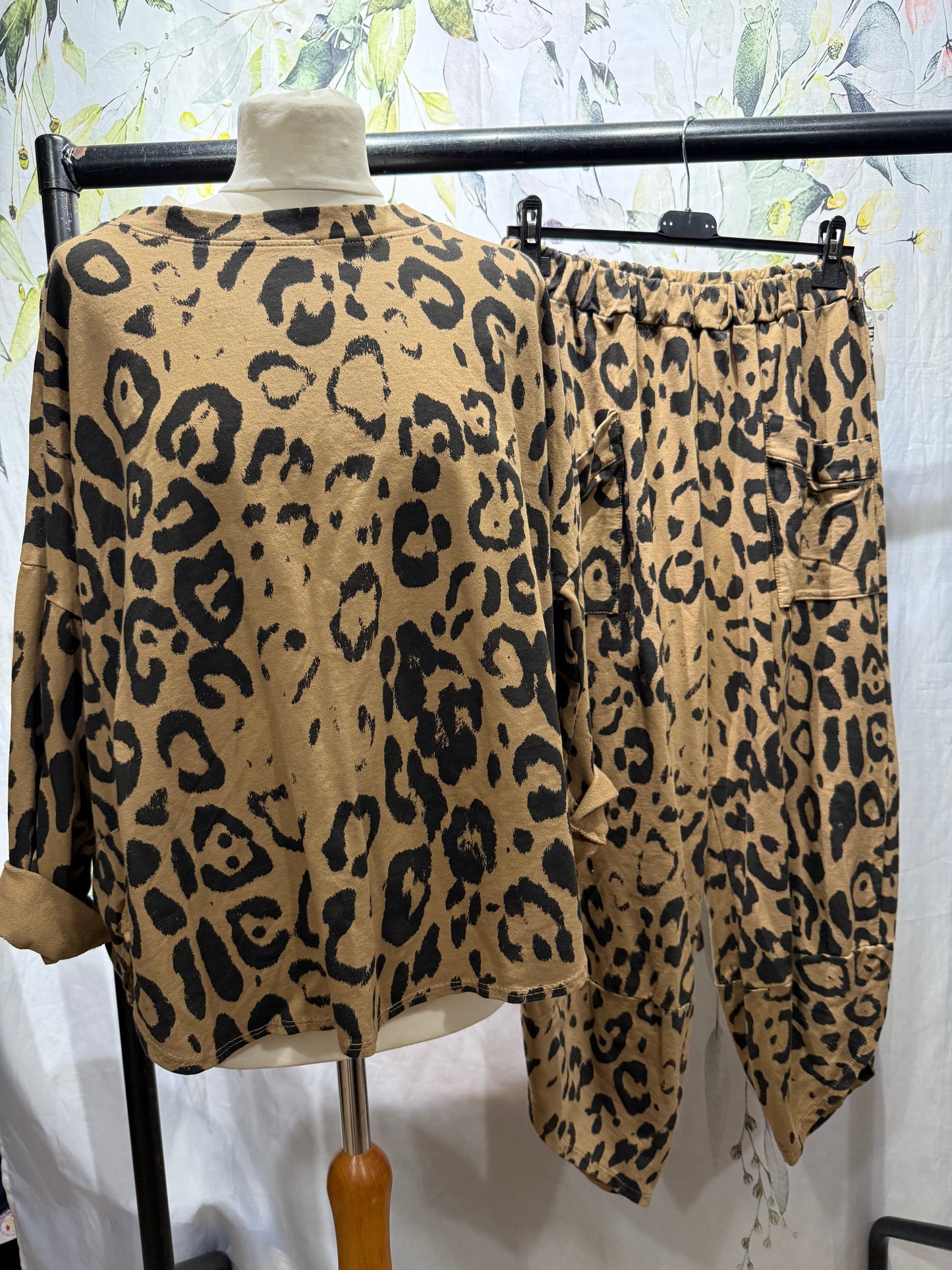 Leopard Print Lounge Suit