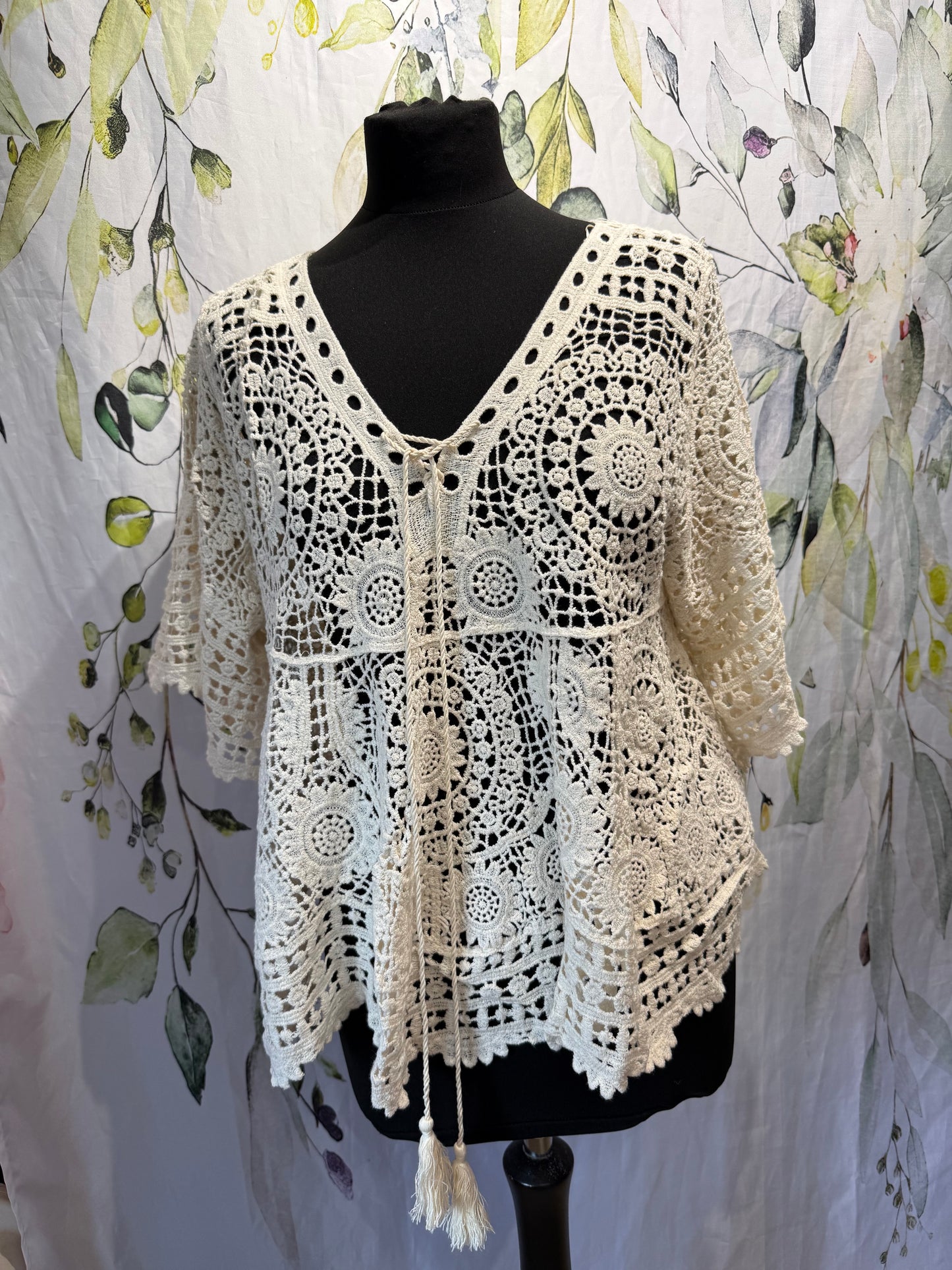 Crochet Kimono Top