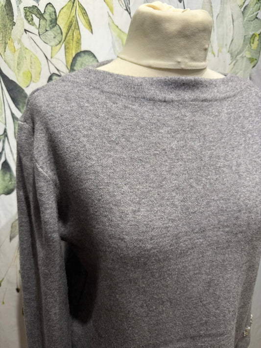 Diamante Trim Knit