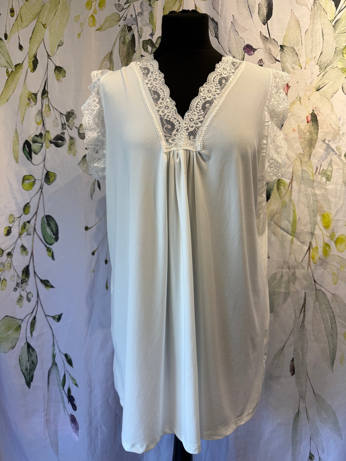 Lace Trimmed T-shirt