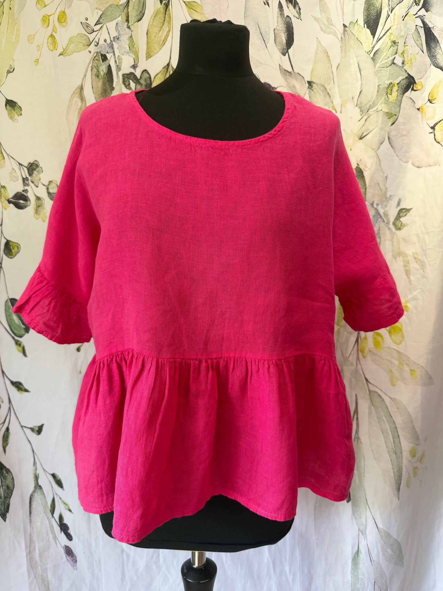Linen Frill Top