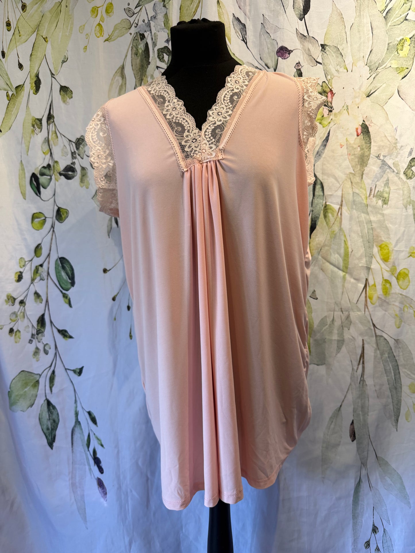 Lace Trimmed T-shirt