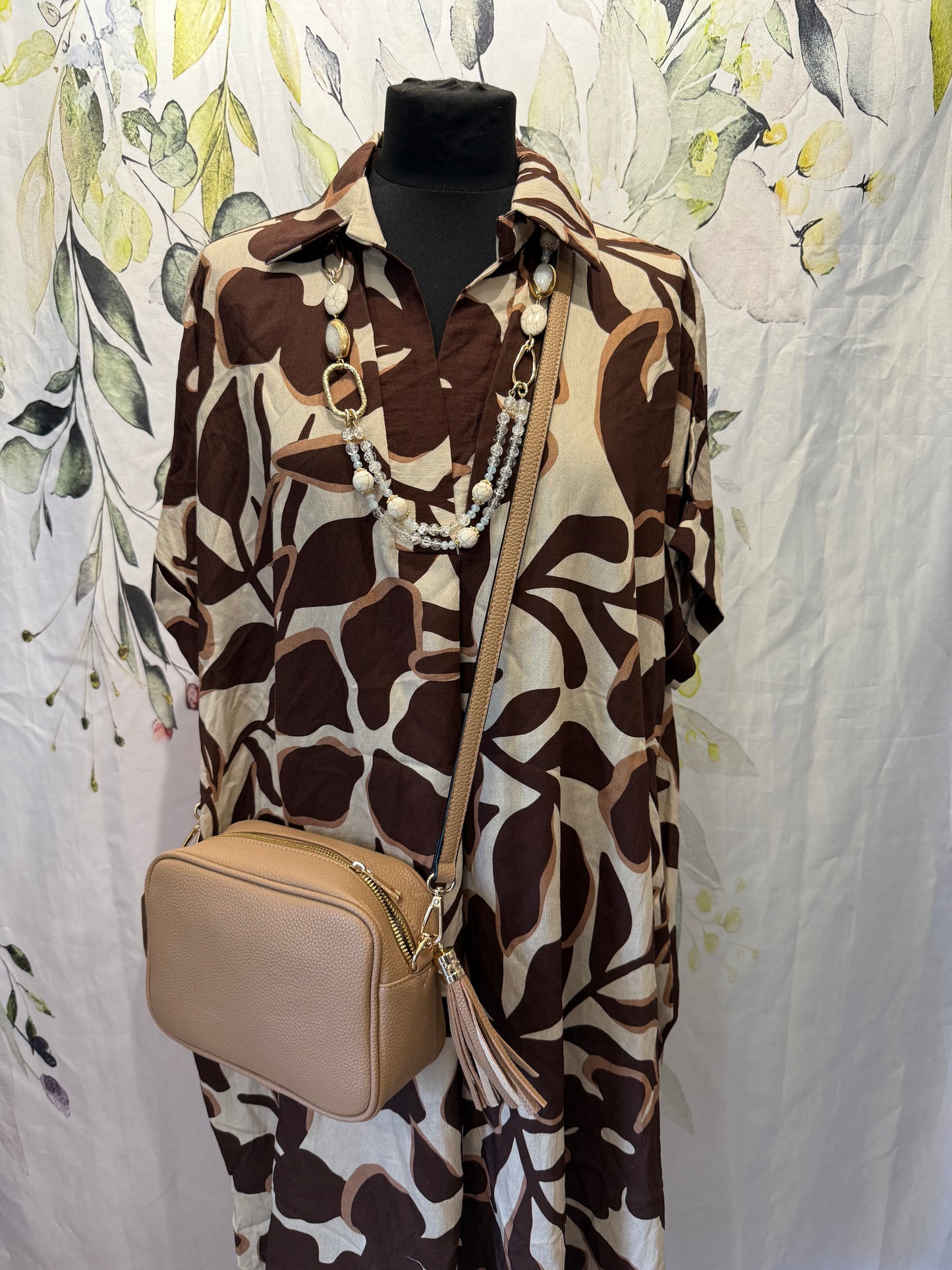 Leaf Print Dress