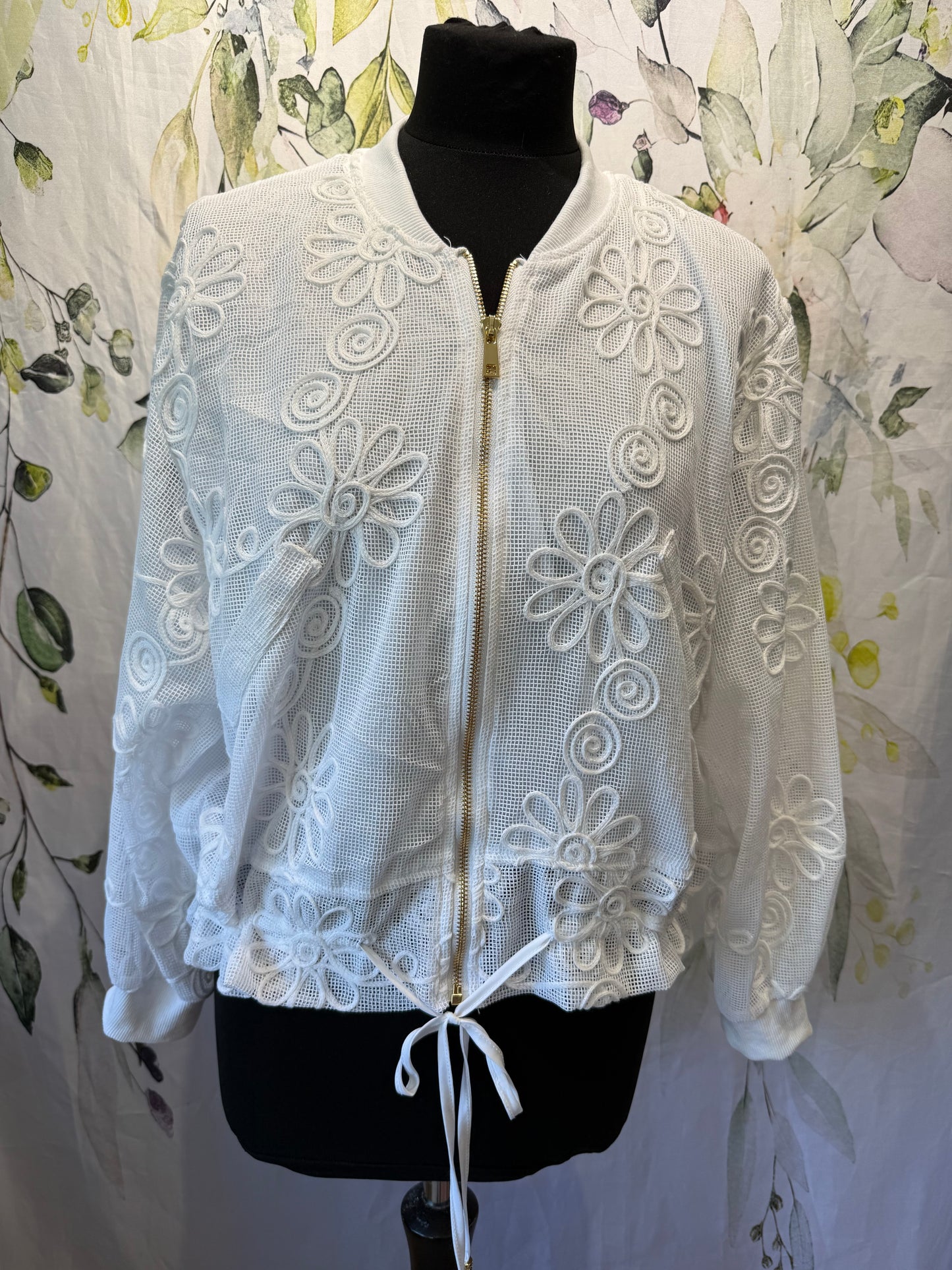 Lace Style Bomber Jacket