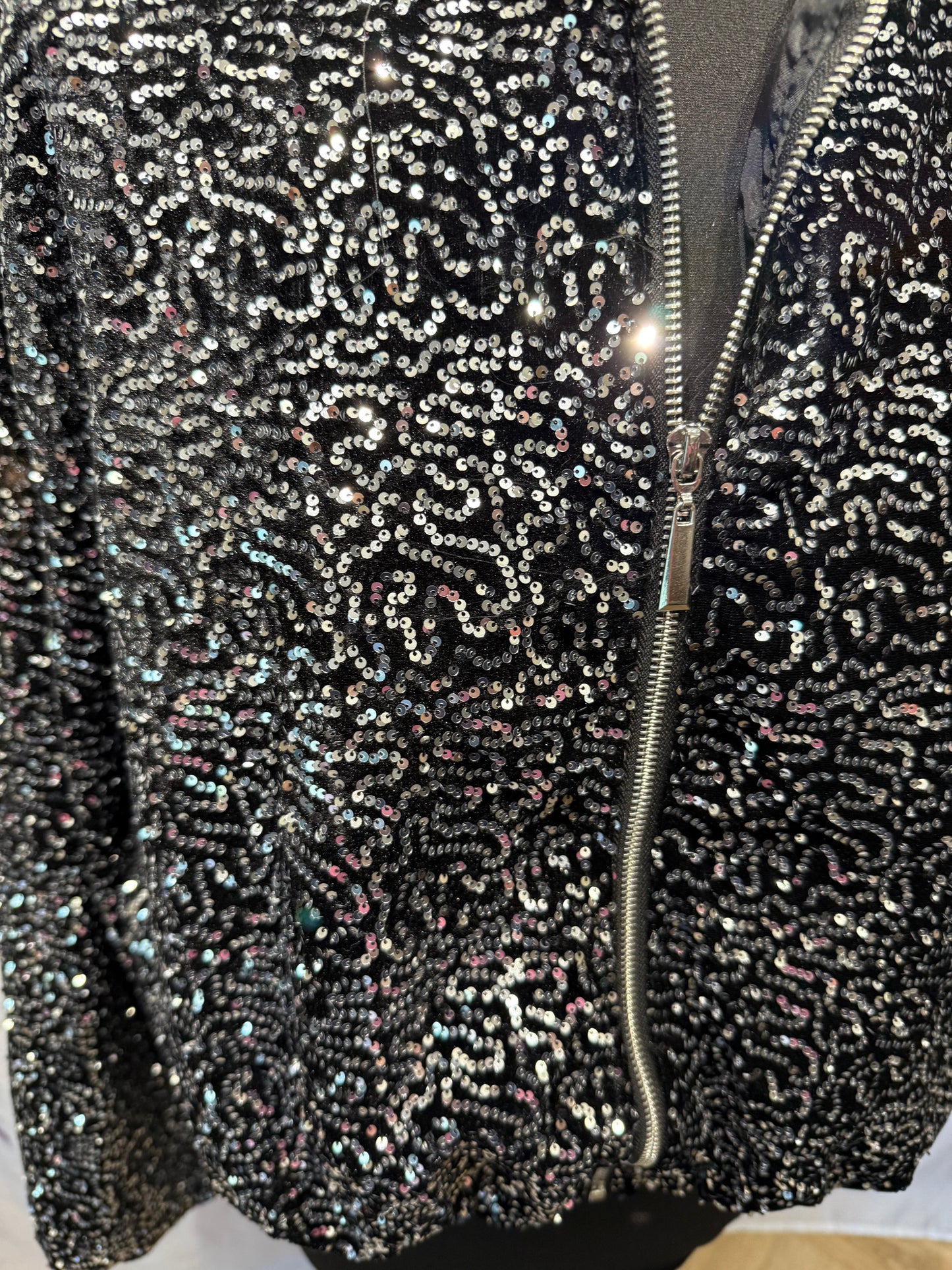 Sequin Bomber Jacket