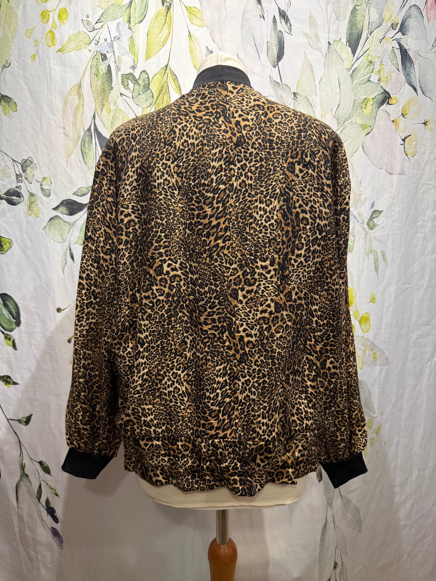 Animal Print Bomber Jacket