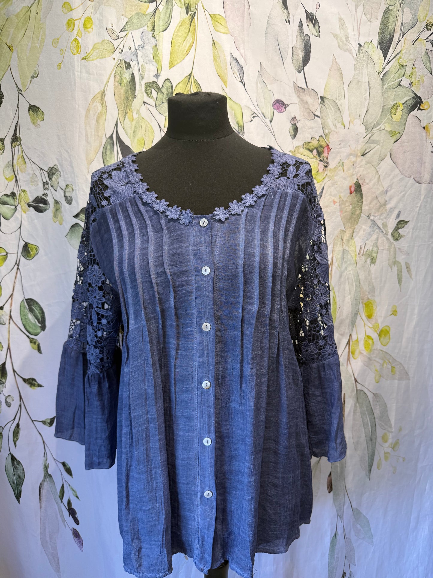 Lace Back Blouse