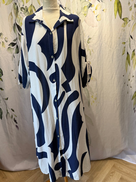 Swirl Shirt Dress