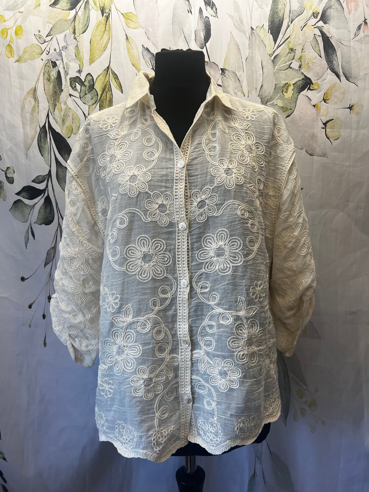 Cotton Embroidered Shirt