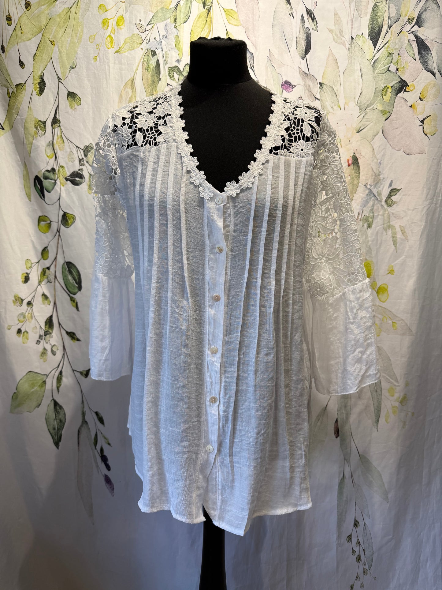 Lace Back Blouse
