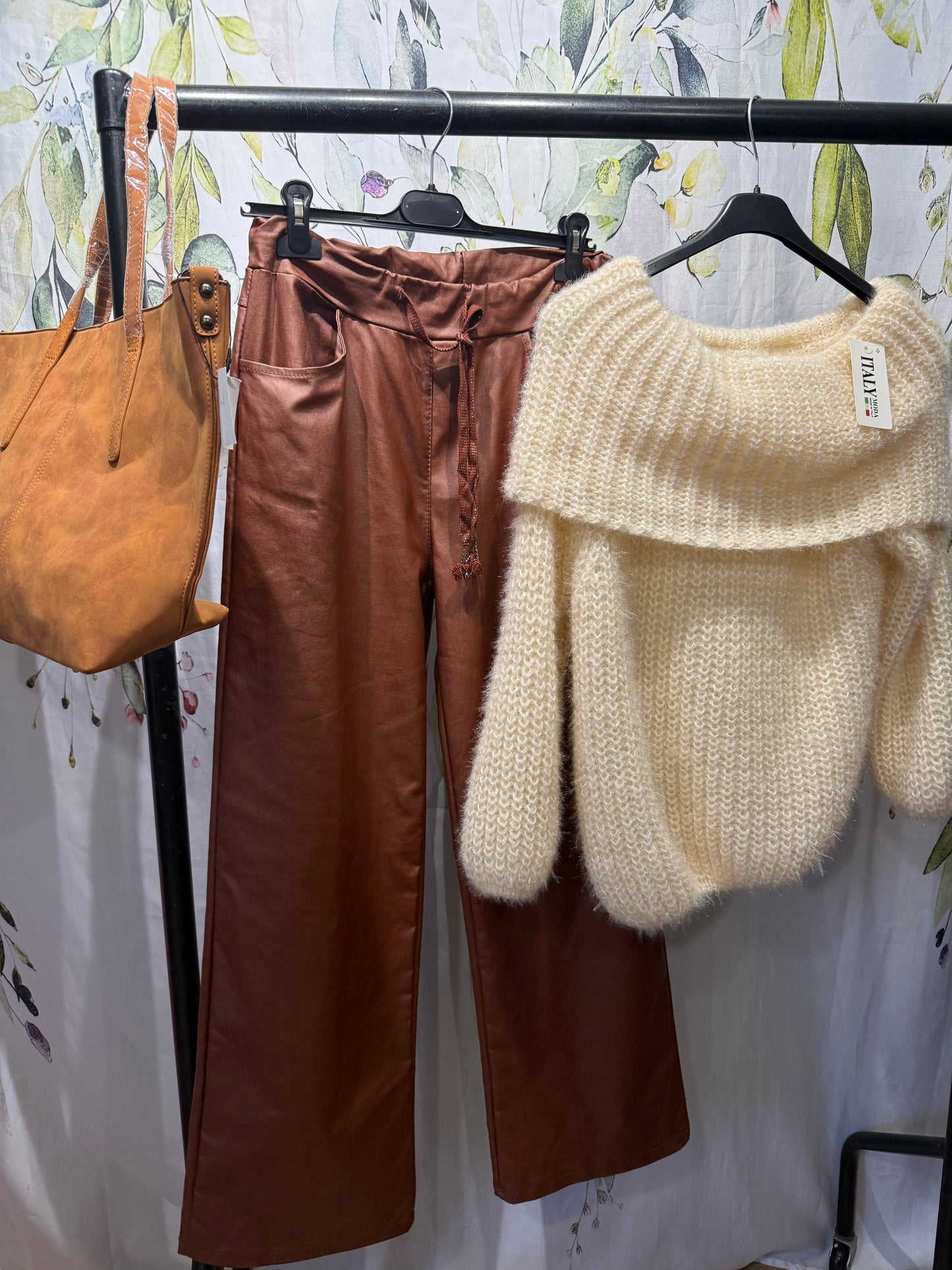 Faux Leather Trousers