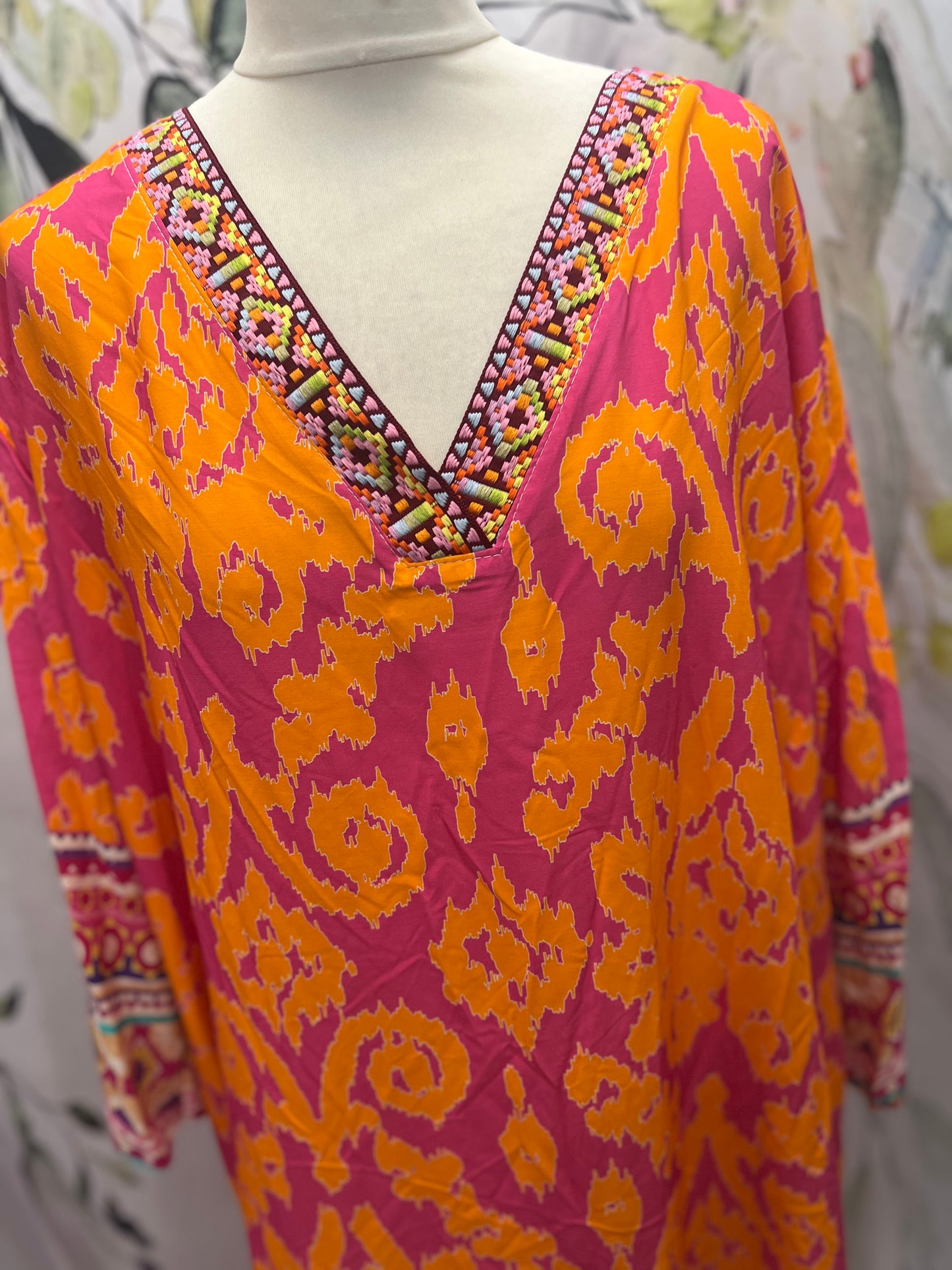 Embroidered Tunic Dress