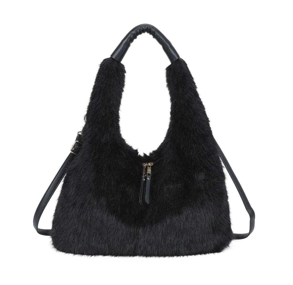 Faux Fur Hobo Bag
