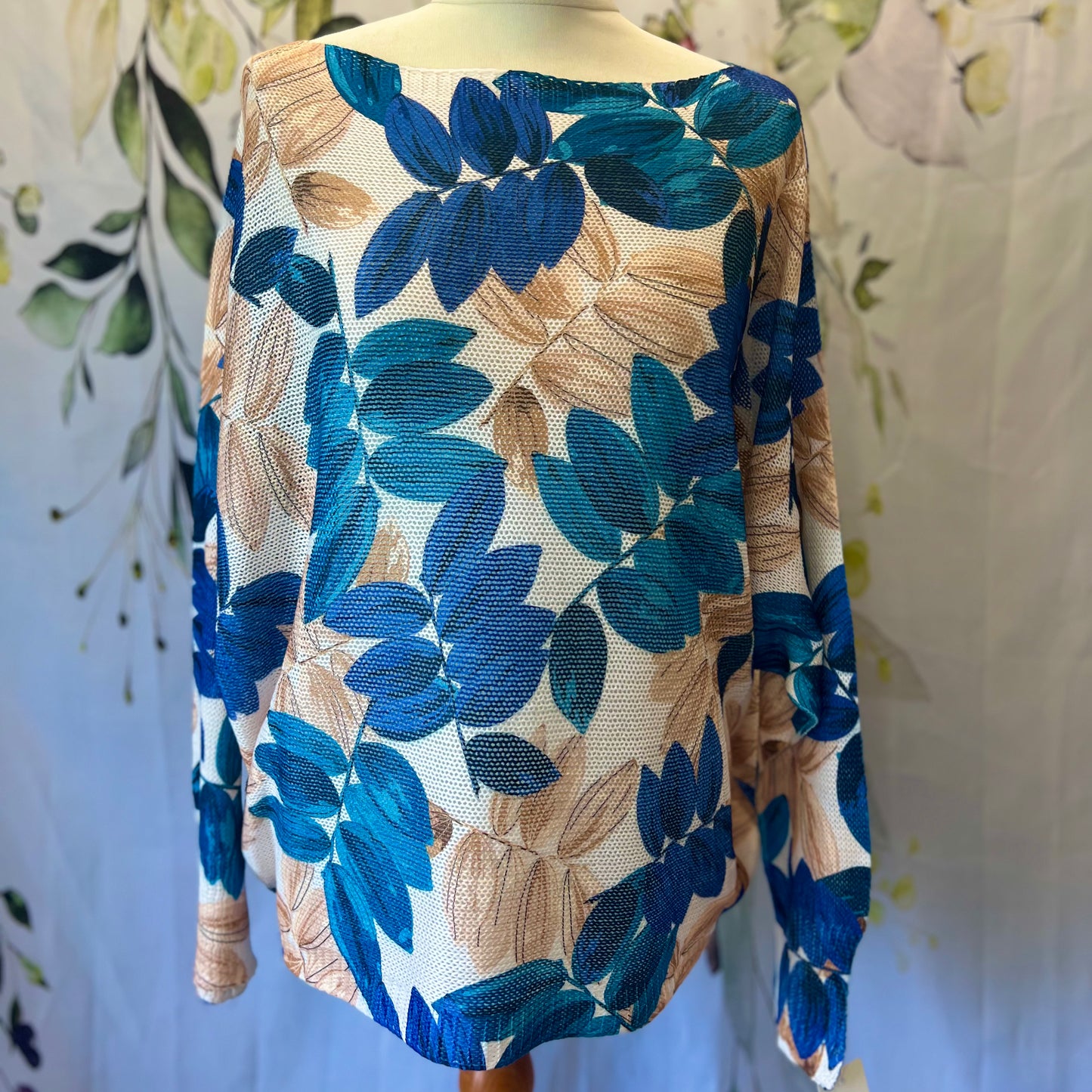 Leaf Print Knit