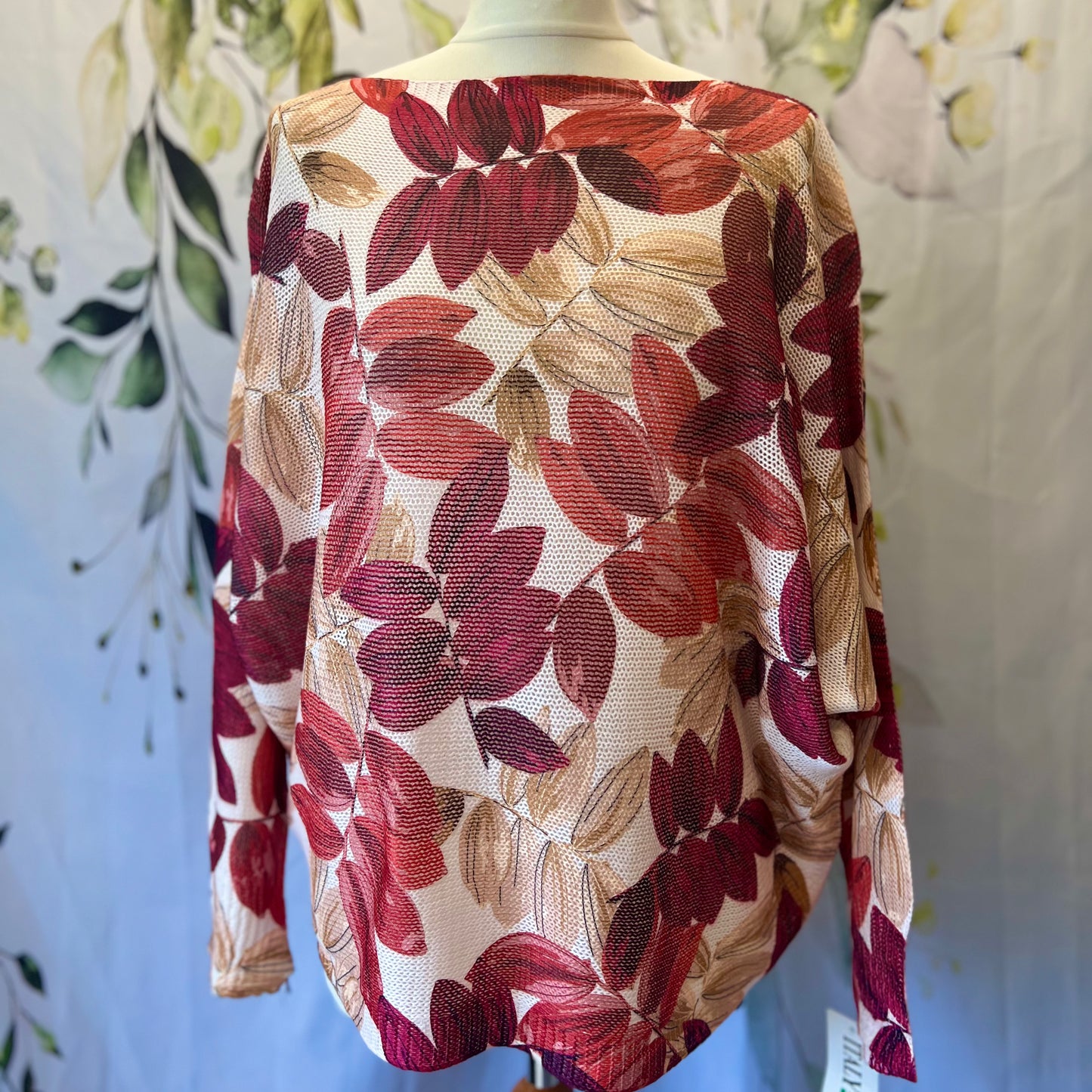 Leaf Print Knit
