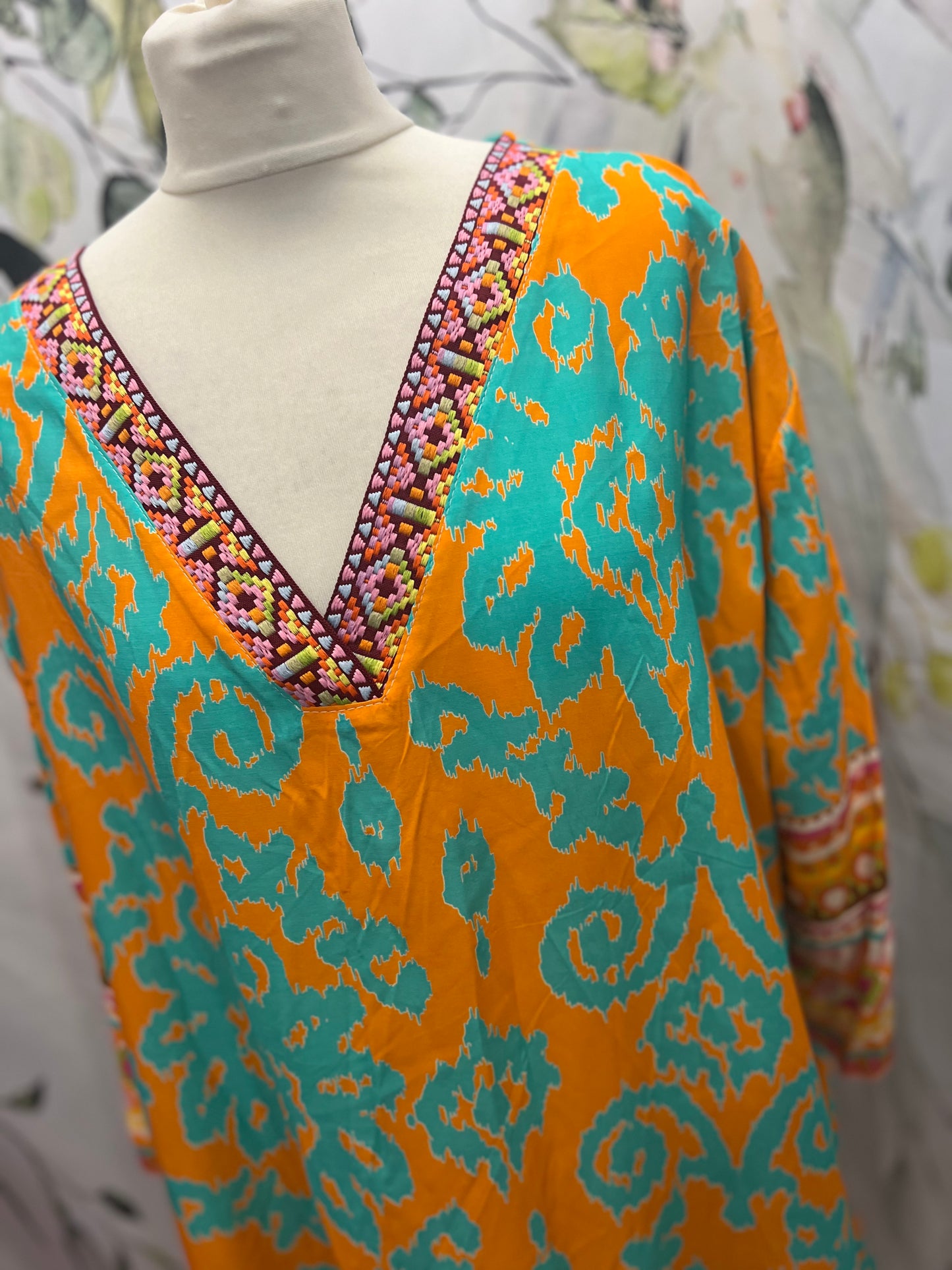 Embroidered Tunic Dress