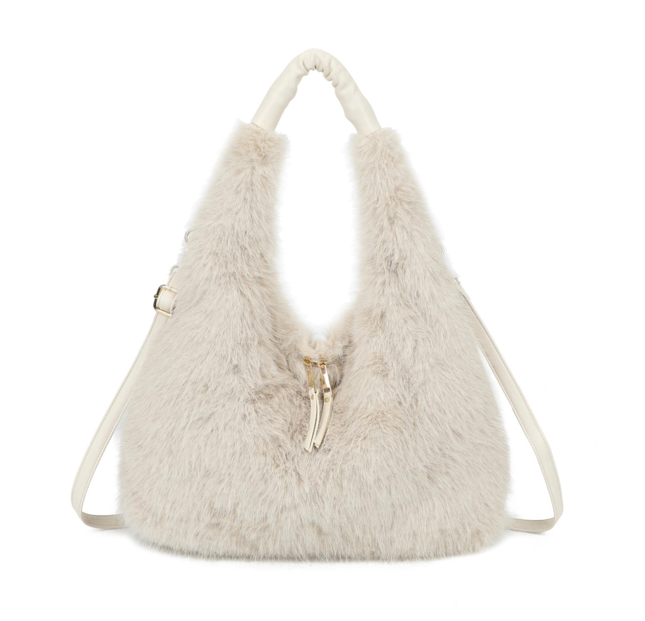 Faux Fur Hobo Bag