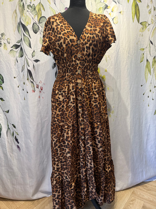 Leopard Print Maxi Dress