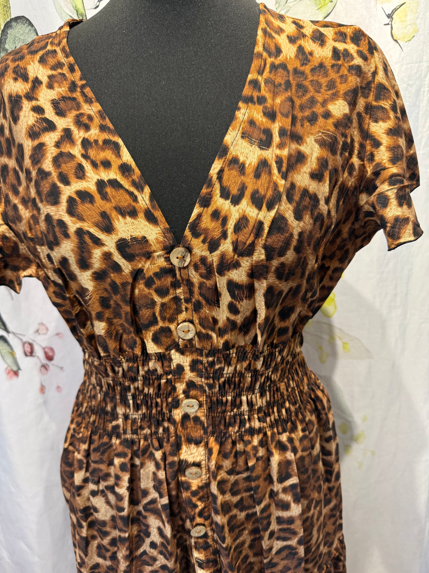 Leopard Print Maxi Dress