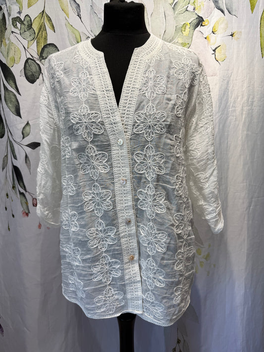 Daisy Embroidered Shirt