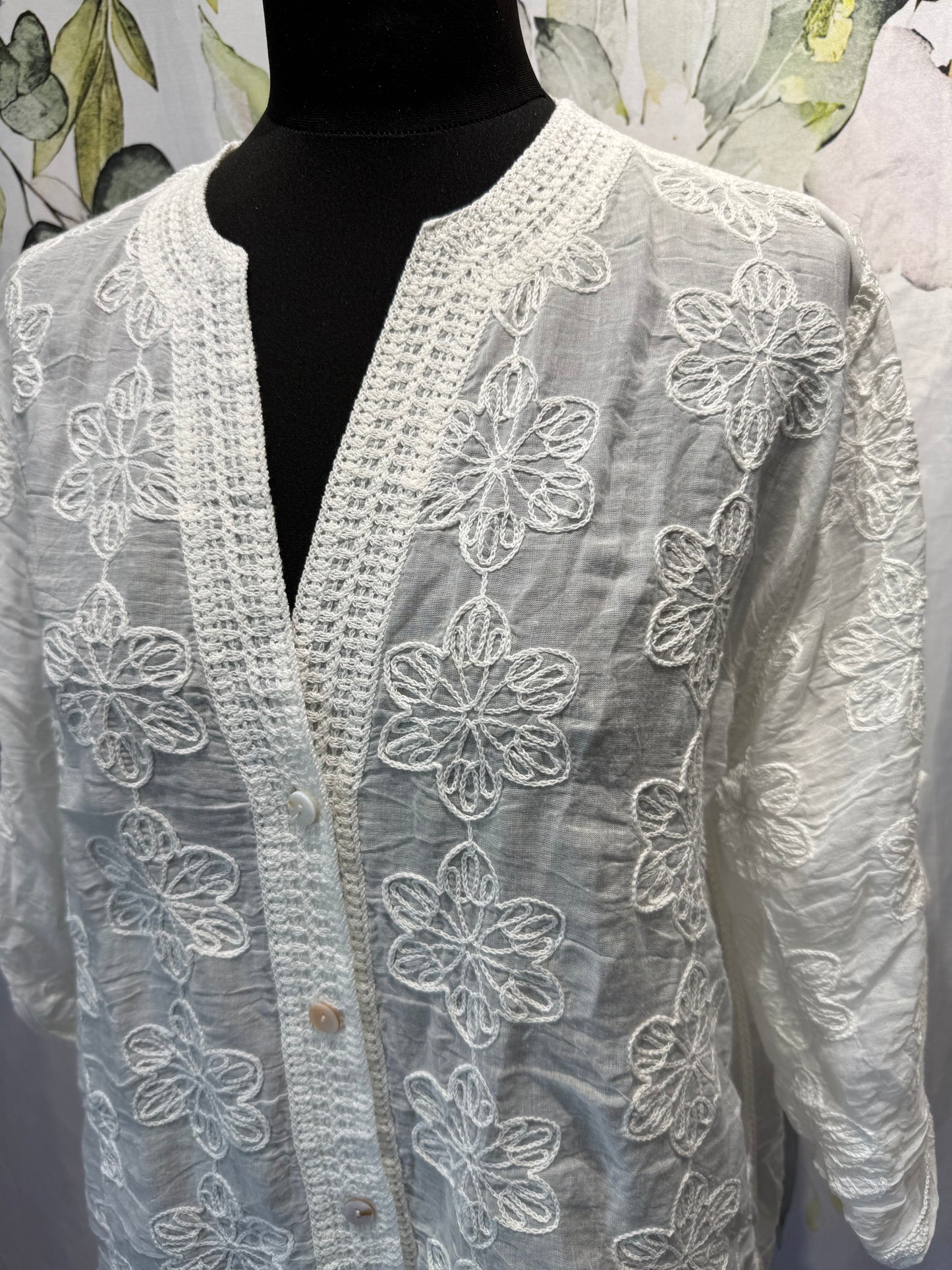 Daisy Embroidered Shirt